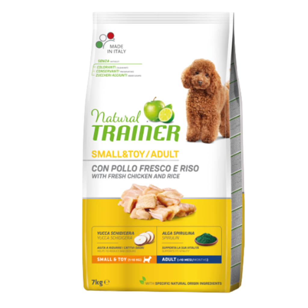 Natural Trainer Small and Toy Adult Pollo e Riso
