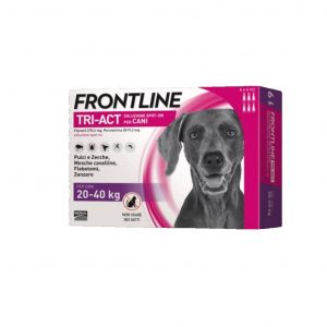 FRONTLINE TRI-ACT, 6 pipette, Boehringer Ingelheim, antiparassitario per cani,
