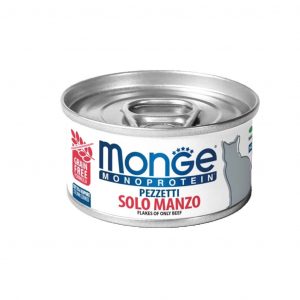 MONGE GATTO MONOPROTEICO Monge, Monge Monoprotein Pezzetti Solo Manzo