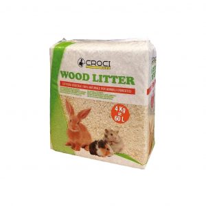 WOOD LITTER Croci - lettiera naturale per roditori - lettiera per conigli - legno naturale assorbente - lettiera assorbente naturale croci -