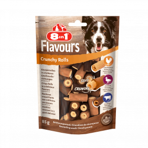 8in1 Flavours Crunchy Rolls - croccanti snack per cani - buonissimi snack per cani -