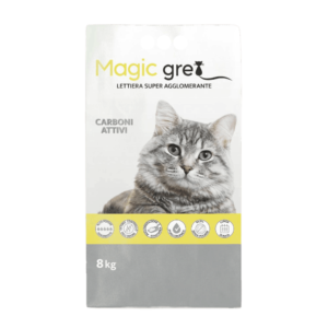 Magic Grey Carboni Attivi, Cesar Pet, lettiera agglomerante per gatti,