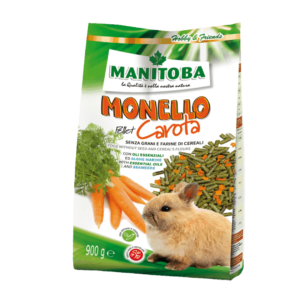Monello Pellet Carota, Manitoba, pellet per conigli nani,