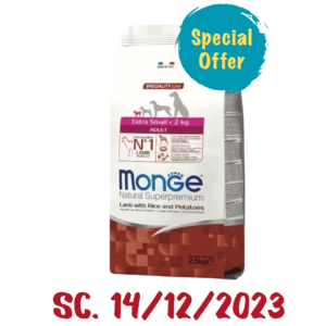 Super Promo - Monge Adult Extra Small Agnello (Scadenza 14-12-23), Monge,
