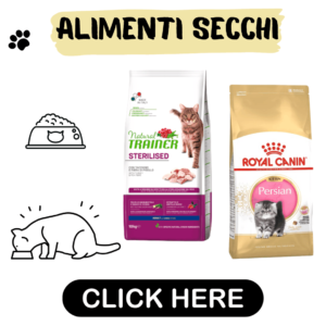 Alimenti secchi per gatti,