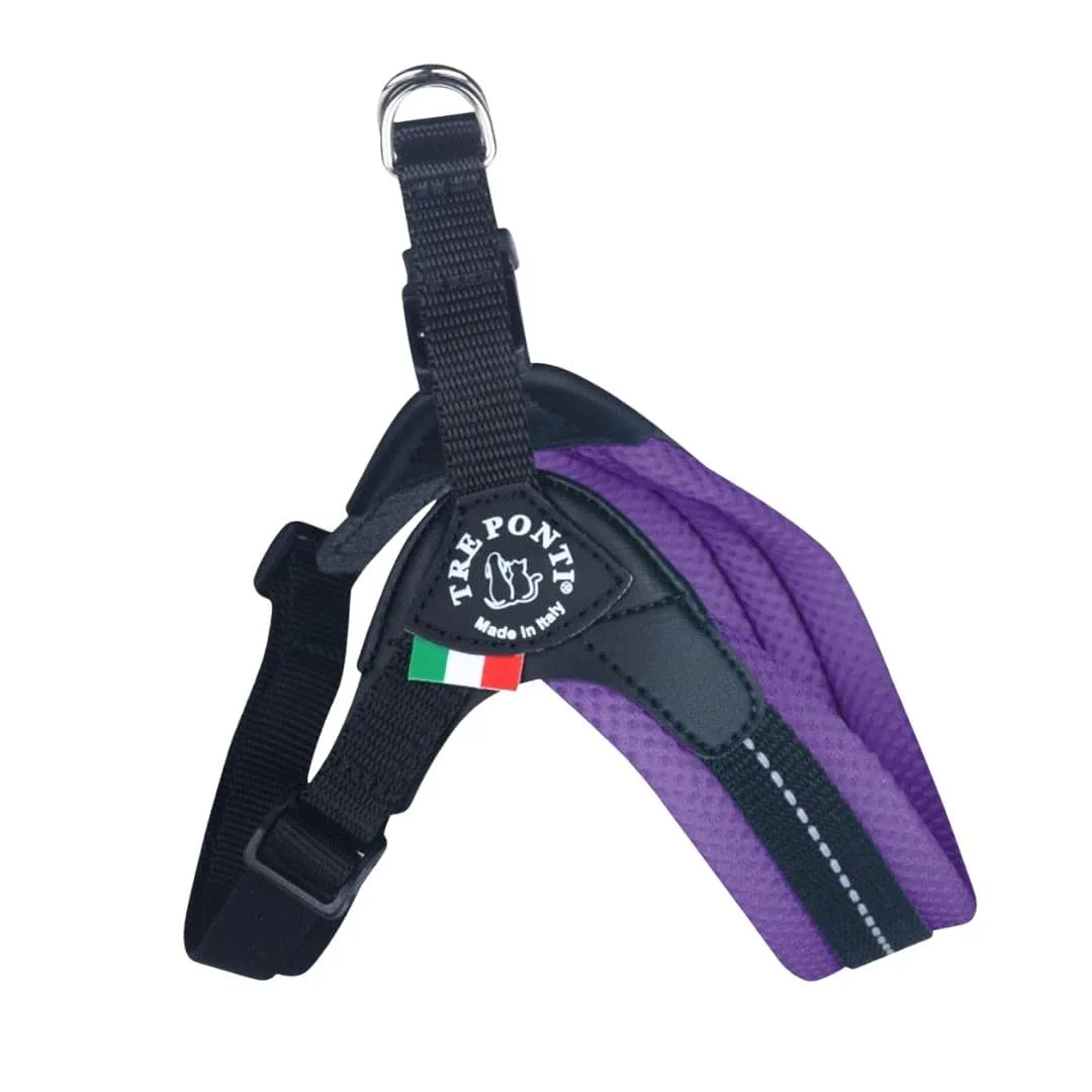 Tre Ponti Pettorina Easy Fit Rete Regolabile Pastello Lilla