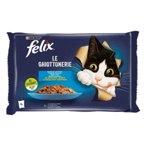 Purina Felix Le Ghiottonerie per gatto Salmone e Tonno,
