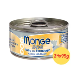 Monge Dog Cane Adult Umido Pezzetti di Pollo con Formaggio