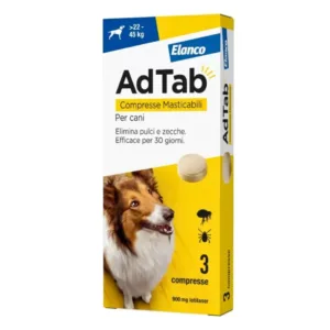 AdTab Cane Compresse Masticabili 22 a 45 kg confezione 3 pezzi