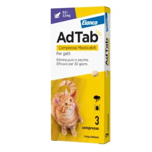 A 2 AdTab Gatto Compresse Masticabili 0,5 scatola da 3 unità