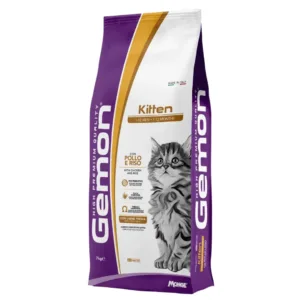 Gemon Kitten con Pollo Riso confezione di crocchette per gattini