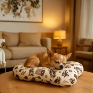 cuscino per cani woof con angoli tondi e fondo antiscivolo