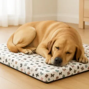 materassino cuscino per cani hearts and dogs sfoderabile con cerniera laterale