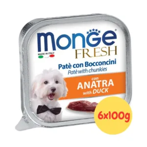 Monge Fresh Adult Anatra 6x100g vaschette umido per cani