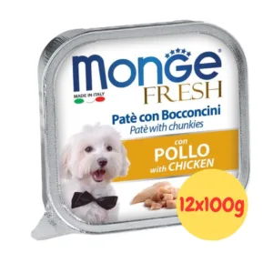 Monge Fresh Adult Pollo 12x100g vaschette di paté con bocconcini