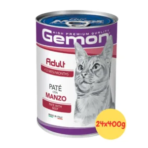 monge gemon adult gatto paté al manzo lattina da 400g