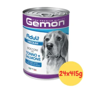 monge gemon medium adult bocconi lattine con tonno e salmone