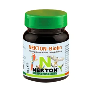 Piumaggio Nekton-Biotin integratore per uccelli 35 g barattolo con etichetta verde