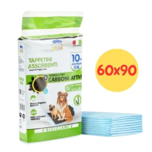 Tappeti assorbenti ai carboni attivi Clendy 60x90 confezione verde e bianca