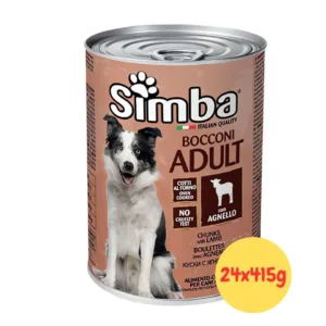 Simba Umido Cane Adult Bocconi con agnello confezione da 24 lattine
