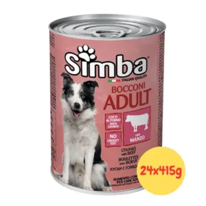 Simba Umido Cane Adult Bocconi al manzo lattina da 415g