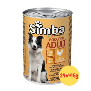 Simba Umido Cane Adult Bocconi Pollo e Tacchino confezione 24 lattine