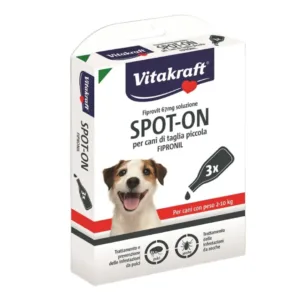 Vitakraft Fiprovit Spot-On per cani di taglia piccola da 2 a 10 kg con 3 pipette