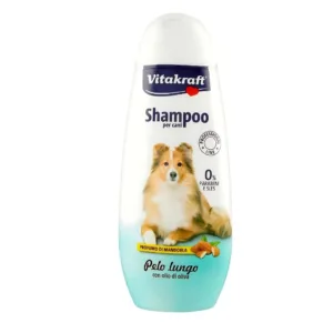 Vitakraft Shampoo Olio d'Oliva 250ml flacone bianco per pelo lungo
