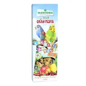 Manitoba Gran Festa stick pappagallini mix frutta due pezzi in confezione