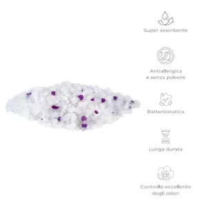 lettiera silicio e lavanda