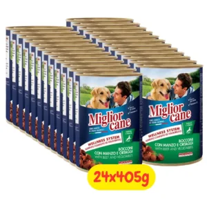 Lattine Miglior Cane bocconi con manzo e ortaggi per cane adulto