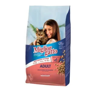 Sacco di Miglior Gatto Croccantini con Salmone da 2 kg per gatti