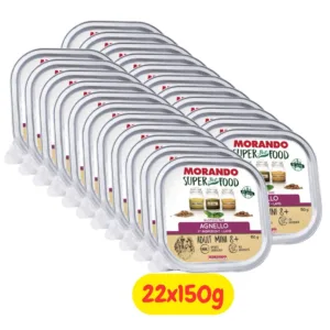 Vaschette Morando SuperPetFood paté agnello per cani mini senior