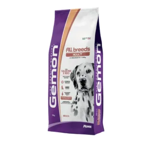 Sacco di crocchette Monge Gemon Adult All Breeds da 15kg con salmone