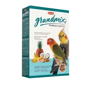 Confezione di Padovan GrandMix Parrocchetti da 850 grammi con miscela di semi