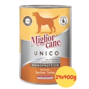 Miglior Cane Unico Patè Rustico con Tacchino