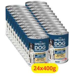 umido per cani monge pollo e tacchino