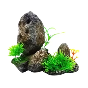 Rocce Decorazione Acquario con Vegetazione