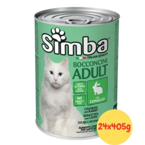 Lattina verde chiaro Simba con gatto bianco e icona coniglio