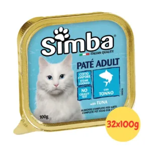 Multipack Simba gatto patè con tonno confezione da 32 vaschette da 100g
