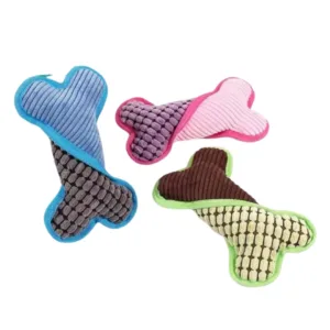Gioco Cane Morbido a forma di Osso in Peluche
