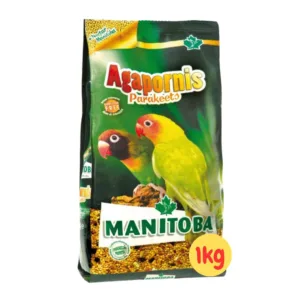 Sacco Manitoba Agapornis Parakeets per inseparabili senza girasole