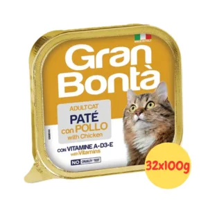 Monge GranBontà Paté Gatto Pollo multipack 32 vaschette da 100g