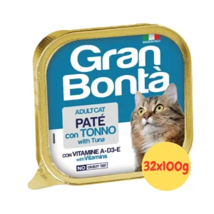 Monge GranBontà Paté Gatto Tonno confezione da 32 vaschette