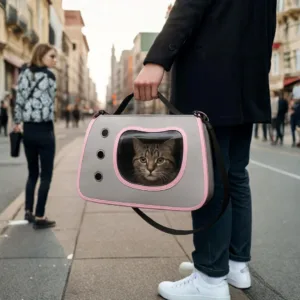 trasportino gatti con tracolla