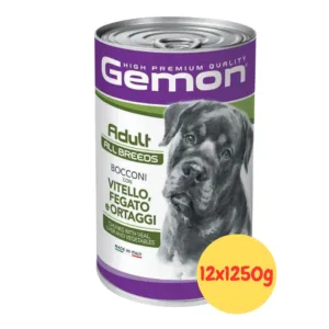 Gemon All Breeds Adult Cane con vitello fegato e ortaggi in lattina