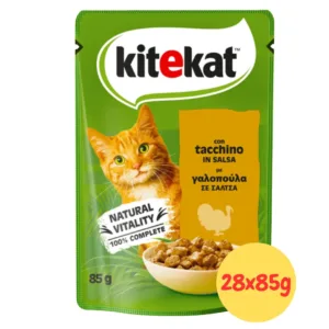 Kitekat Bocconcini Tacchino Salsa Gatti confezione multipack da 28 bustine