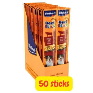 bastoncini cani carne vitakraft beef stick manzo confezione da 50 pezzi
