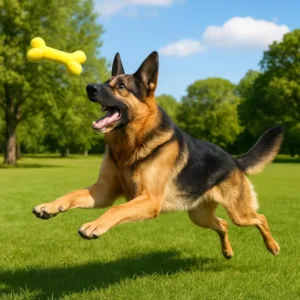 Gioco sonoro dentale Osso giocattolo per cani grande giallo fluo in feltro
