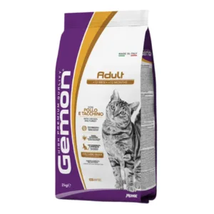 Confezione Gemon Adult Gatti con Pollo e Tacchino da 2kg